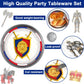96 Piece Medieval Party Decorations Castle Birthday Paper Plates And Napkins Knights Party Birthday Supplies Favors For Boys And