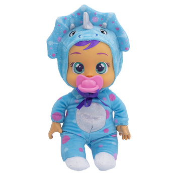 Cry Babies Tiny Cuddles Tina - 9 Inch Baby Doll, Cries Real Tears. Blue