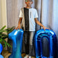 Navy Blue Number 10 Balloon 40 Inch, 10 Number Balloons, 10Th Navy Blue Birthday Decorations, 10 Year Old Girls Boys Blue Party