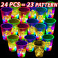 Mishunyus 24 Pcs Glowing 21St Birthday Him, Happy 21St Cups, Birthday Decorations Black, Gold Cheer To 21 Years, For Finally Leg