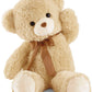 Yunnasi Big Teddy Bear Stuffed Animal 35 Inches Giant Stuffed Bear Gift For Girlfriend Children On Birthday, Light Brown