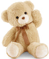 YunNasi Giant Teddy Bear Stuffed Animal - 35" Light Brown Cotton Plush Toy for Kids & Girlfriend Birthday Gift