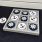 Dennis East Nautical Beach Decor Tic Tac Toe Wooden Game Set - Blue, Perfect for Families and Boat Lovers
