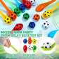 PullCrease 12 Pack Soccer Party Games Spoon Relay Race Toy Set for Teens Adults, Soccer Foam Ball and Spoon Race Game for Sports