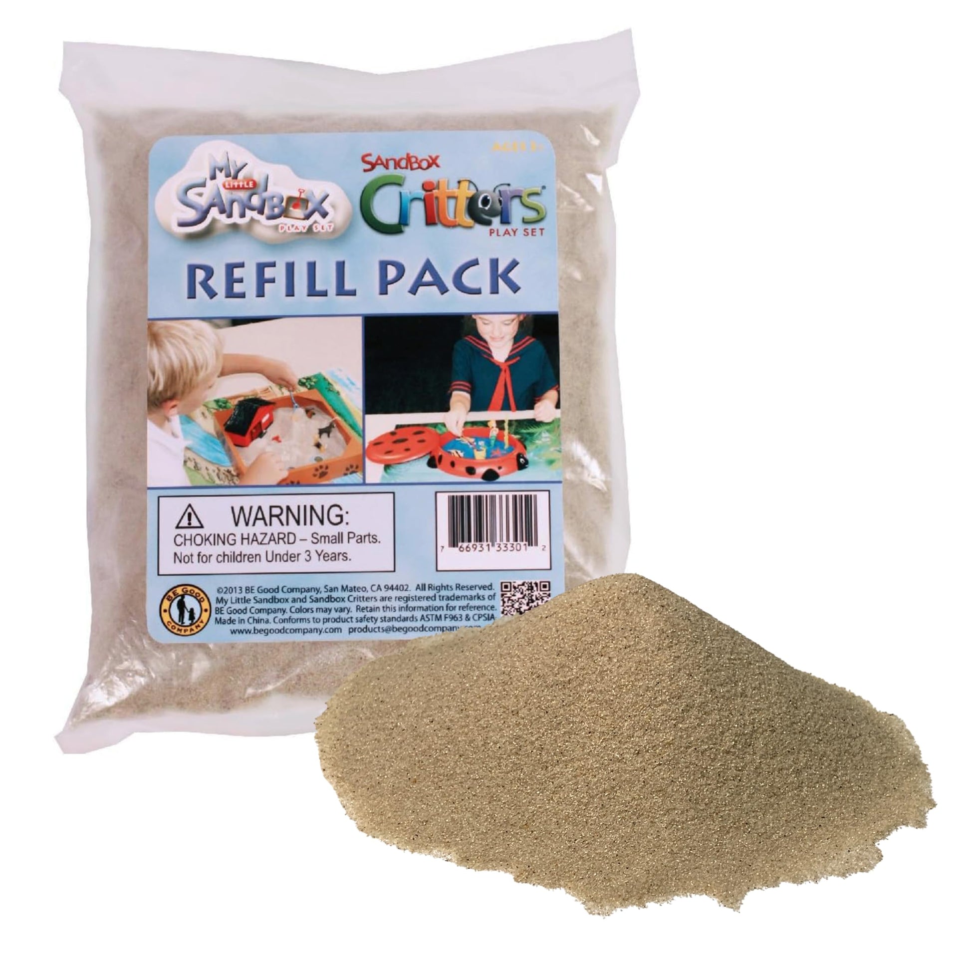 Sandbox Sand Refill Pack - 1.5 lb Natural Play Sand - Ultra Fine for Arts & Crafts, Aquarium, Terrarium, Decor