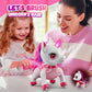 Beefunni Unicorn Robot Toys For Girls, Birthday Gifts For Kids And Toddlers 3 4 5 6 7 8 Years Old, With Led Horn,Led Wings,Remote Control,Voice,Dancing Robot Rechargeable (Pink)