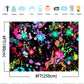 Avezano Neon Glow Abstract Graffiti Backdrop Paint Splatter Glow Party 80S 90S Themed Birthday Background Colorful Glow In The D
