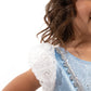 Little Adventures Cinderella Princess Party Dress - Machine Washable Child Pretend Play Costume Outfit with No Glitter (X-Large Age 7-9)