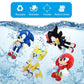 4 Pcs Sonic Plush Toys, Hedgehog 3 Movie Plushies Toys For Kids Christmas Birthdays And Gifts For Fans, The Super Hedgehog Shado