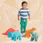 Manhattan Toy Stomper Velveteen Brontosaurus Dinosaur Stuffed Animal, 7''