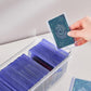 DEEIF Toploader Storage Box - Hard Plastic TCG Card Box with 5 Dividers, Fits 165 Toploaders, 13 x 5.3 x 3.9 inches,