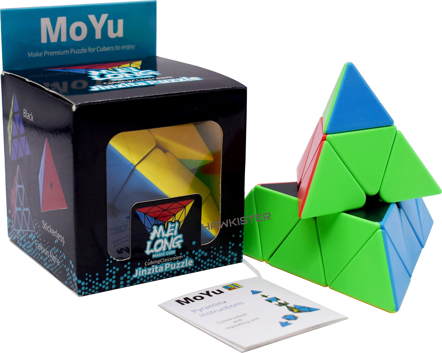 Hawkister Kid Moyu Mfjs Meilong Pyraminx Cube Stickerless High Speed Magic Cube, Mofang Jiaoshi Cubing Classroom