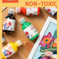 Fantastory Tempera Paint For Kids 12 Colors (8.4 Oz Each) Washable Tempera Paint, Kids Poster Paint Sponge Painting, Non-Toxic K