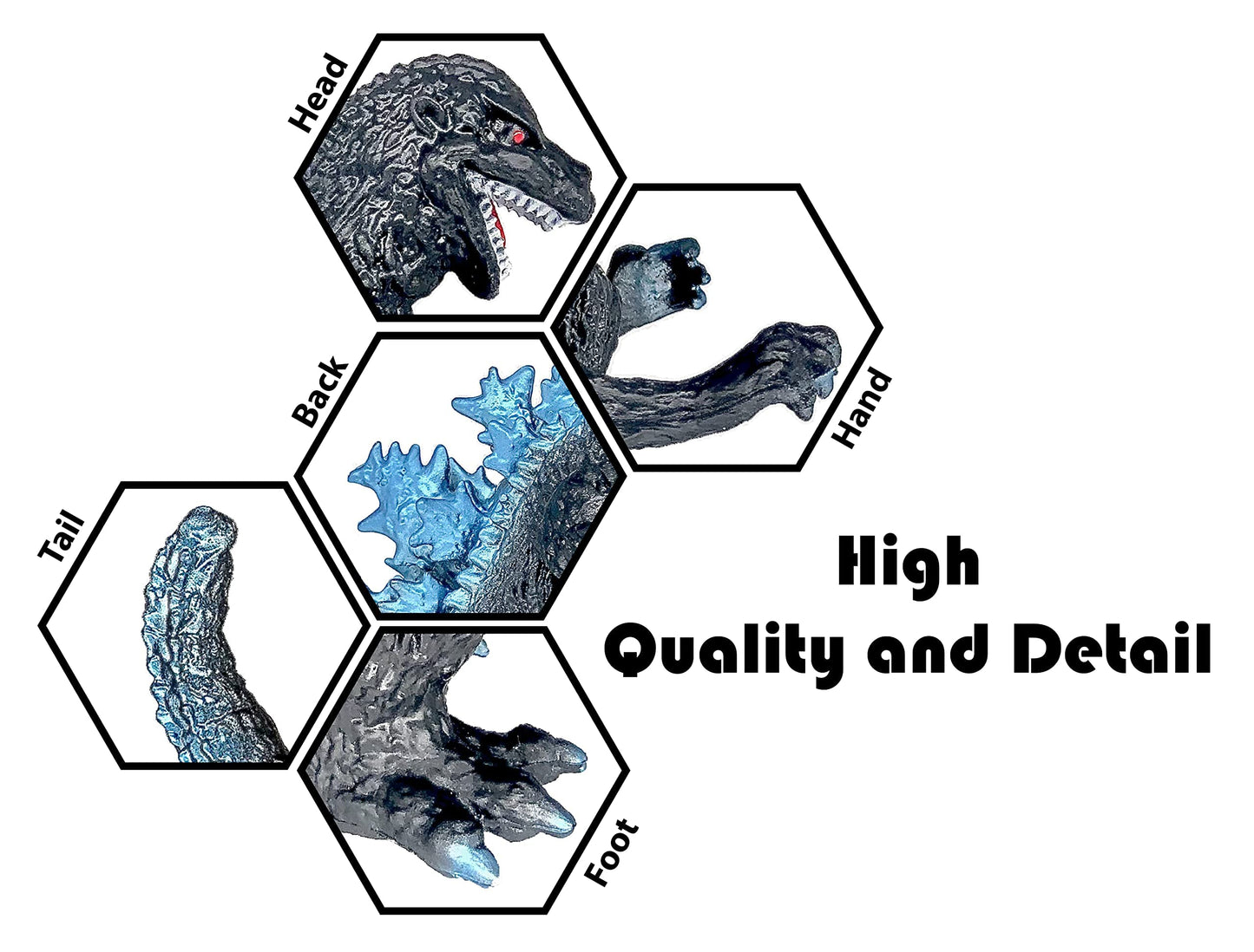 Twcare Classic 1954 65Th Anniversary Vs Heisei Era Godzilla Toy, Movie Series Movable Joints Action Figures Birthday Gift For Bo