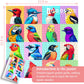 PICKFORU Birds Puzzles for Adults 1000 Pieces, Colorful Animals Jigsaw Puzzles Cardinal Blue Jay, Cute Parrot Puzzle as Wall Dec