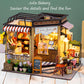 Spilay Dollhouse Miniature with Furniture,DIY Wooden Crafts Magic Doll House Mini Handmade Kit,1:24 Scale Creative Room Idea Gif