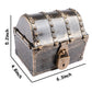 Leadtex Kids Pirate Treasure Chest Plastic Pirate Vintage Treasure Box,Bronze.