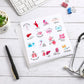 400 Pcs Nursing Stickers Funny Pun Nurse Stickers Medical Themed Decals Nursing Student Stickers Nurse Accessories For Water Bottles Laptop Envelopes Phone Nurses Week Supplies(Vibrant)