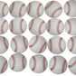 Novel Merk Baseball Sports Ball Vinyl Stickers - 2” Round Individual Decals For Laptop, Water Bottle, Phone, Party Favors, & Decor - Adheres To Clean Surfaces Waterproof & Repositionable (20)