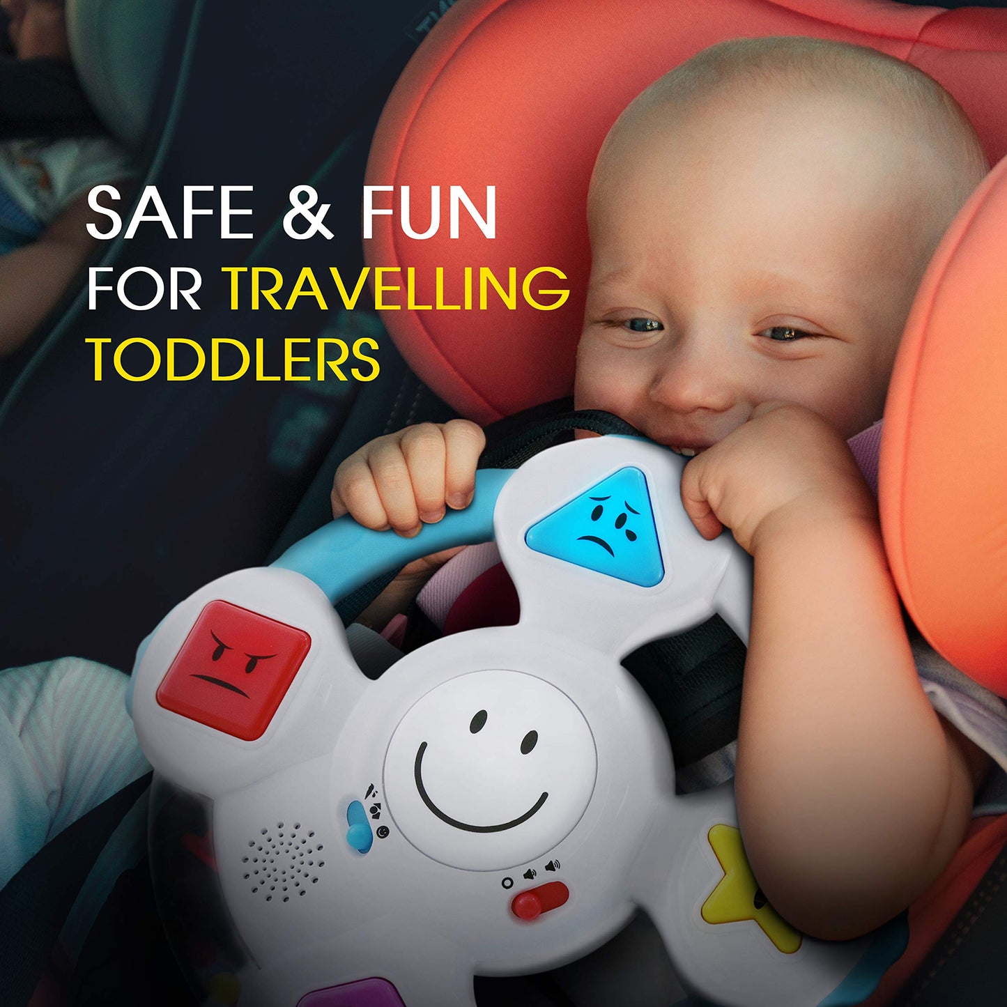Best Learning My Spin & Learn Steering Wheel - Interactive Educational Toys For 6 To 36 Months Old Infants, Babies, Toddlers - L
