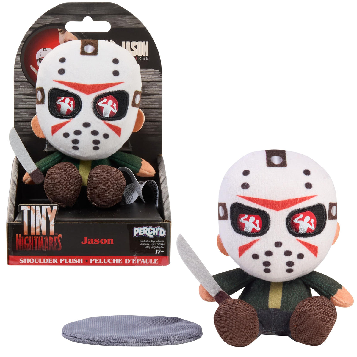 Perchd Tiny Nightmares Jason Shoulder Plush Magnetic Shoulder Pal