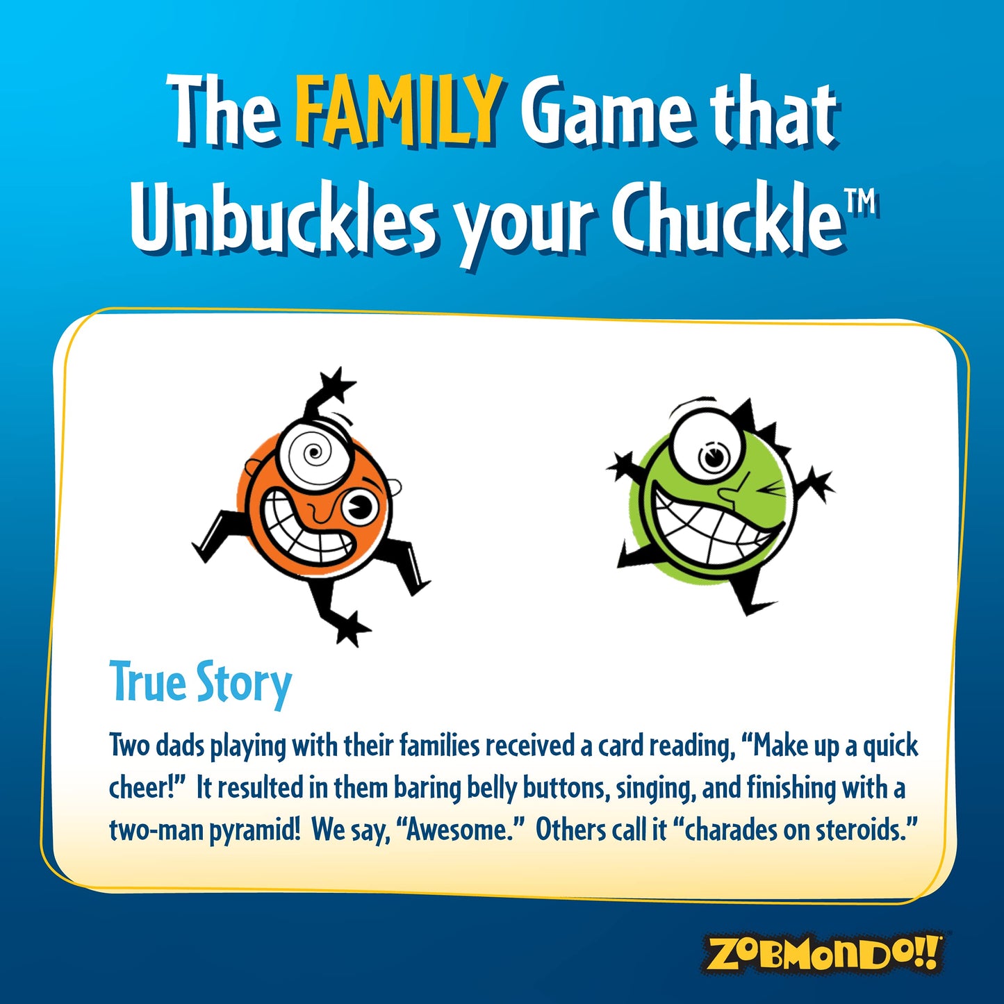 Zobmondo!! Charades Party Game - Hilarious Family Fun, Multi-Award Winner, Multicolor, Model 63500, Paper Material