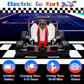 24V 9Ah Electric Go Kart With Adjustable Seat, 7.5 Mph Drift Kart For Kids Age 6-12, 2 * 200W Motors, Drift Mode And 2 Speed, Li