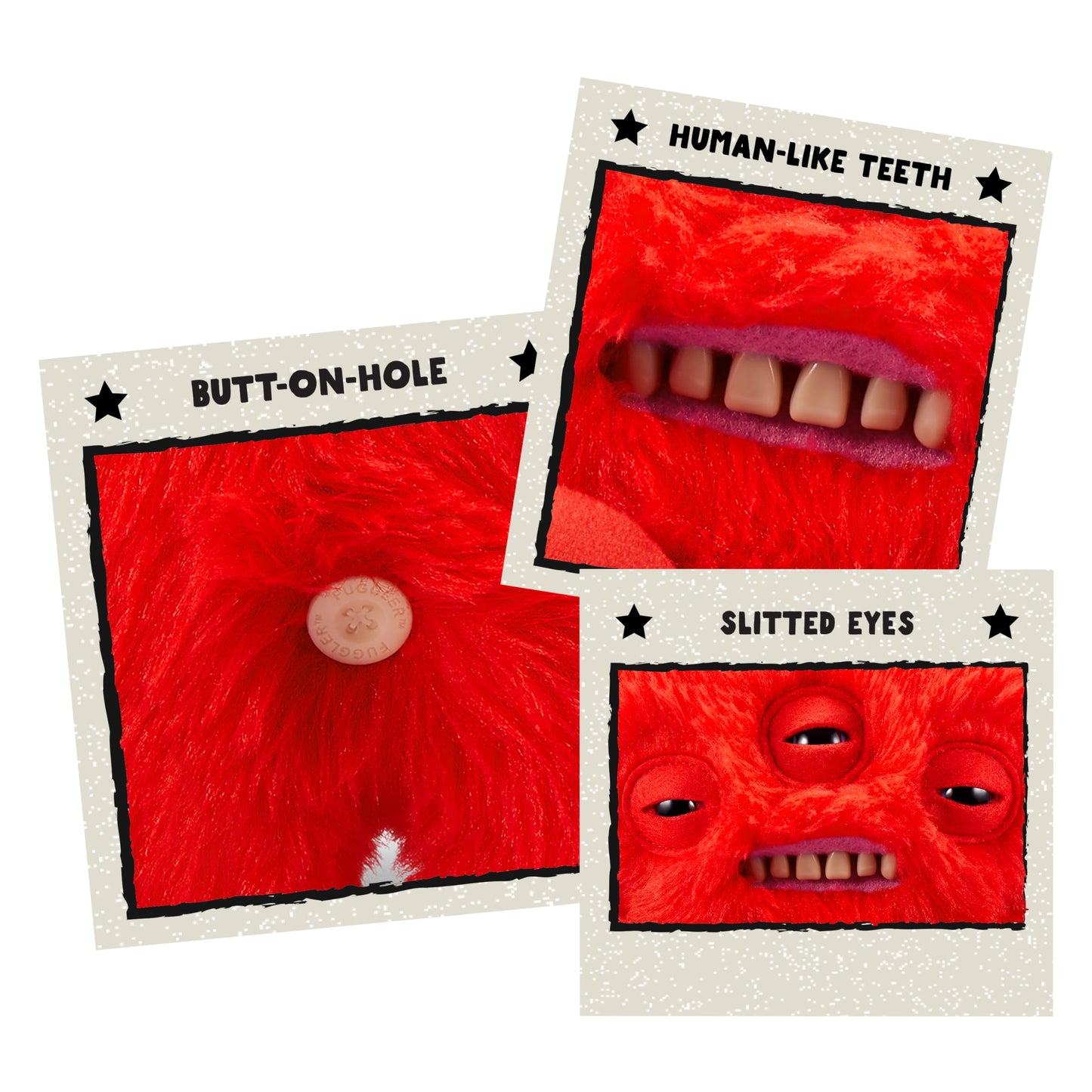 Fuggler Love Fugg by ZURU - Funny Ugly Monster Plush Toy, Collectible, Red, Perfect for Kids and Collectors
