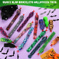 WhistenFla 16Pcs Snake Slap Bracelets, Reptile Party Favors Snake Snap Bracelet Fuzzy Animal Slap on Bracelet for Kids Reptile B