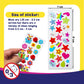 Purple Ladybug 3D Puffy Stickers For Kids - 40 Sheets, 950+ Foam Stickers For Toddler Girls & Boys - Fish, Animals, Alphabet, Cars, Dinosaurs & More