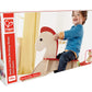 Hape Rock And Ride Kid'S Wooden Rocking Horse, Beige, L: 26.6, W: 11.1, H: 20.6 Inch