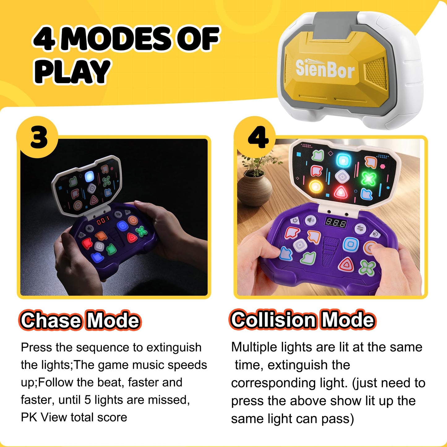 Sienbor Handheld Game For Kids 6-12, Sensory Fidget Toys For Kids 8-12, Boys&Girl Adhd Toys,Birthday Gifts For Boys Girls,Fidget