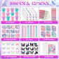 BenLouis 108Pcs Butterfly Party Favors Butterfly Fairy School Stationery Set Bulk for Kids Spring Flower Tea Birthday Birthday G