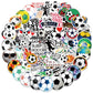 100Pcs Soccer Stickers For Scrapbooking, Motivational Vinyl Waterproof Stickers For Water Bottles, Luggage, Teaching Incentives,