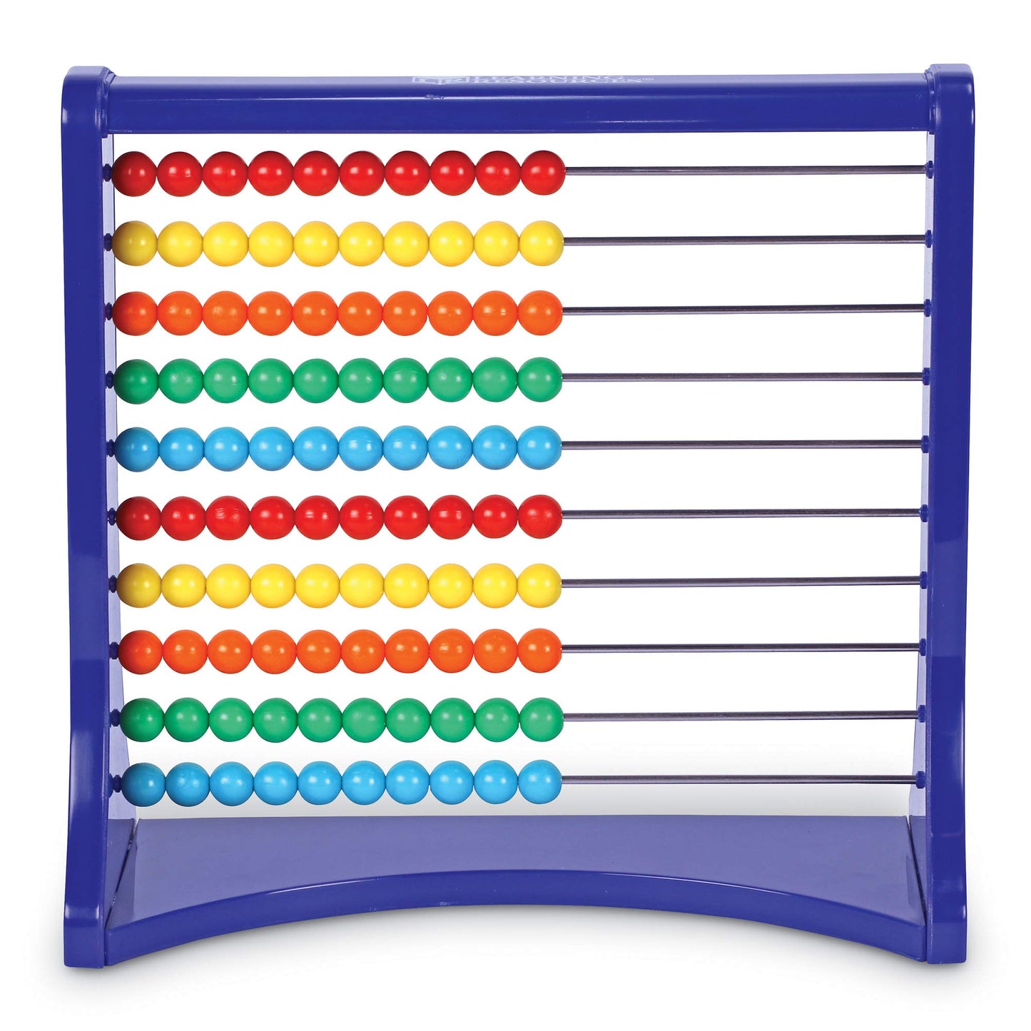 Learning Resources Ten-Row Abacus for Kids, Multi-color Plastic Math Toy, Ages 5+, Model LER1323