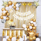 Katbuu Gold Birthday Decorations - Golden Birthday Party Decorations, Happy Birthday Decorations For Women Boys Girls Men, Golde