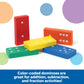 Learning Resources Double-Six Dominoes in Bucket, 168 Pieces, Multi-Color, Wood, Ages 5+
