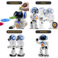Programmable LED RC Robot Toys - Interactive 12-inch Tall Dancing and Talking Robot for Kids