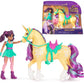 Unicorn Academy, Ava & Leaf Set With 2 Riding Accessories & Hair Styling Tool, Dolls & Unicorn Toys For Girls Ages 4 And Up