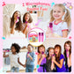 Princess Karaoke Microphone Machine Toys: Colorful Led Portable Bluetooth Speaker With 2 Wireless Mics Toys Gifts For 4 5 6 7 8