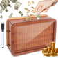 Wooden Piggy Bank Wooden Coin Bank For Adults Kids Money Saving Box With 5000 Dollars Target 5K Savings Challenge Box For Girls