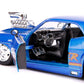 Jada Toys Bigtime Muscle 1:24 1969 Chevy Camaro Earthshaker Die-cast Car Candy Blue, Toys for Kids and Adults