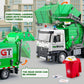 Garbage Truck Toys for Boys, 12'' Big Trash Truck with Lights and Sounds, Friction Powered Waste Management Recycling Toy Set wi