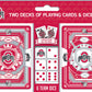 Masterpieces Officially Licensed NCAA Ohio State Buckeyes 2-Pack Playing Cards & Dice Set for mature-themeds