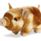 Aurora Adorable Miyoni Tots Pot-Bellied Piglet Two Color Stuffed Animal - Lifelike Detail - Cherished Companionship - Brown 11 I