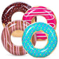 Sloosh 4 Pack Pool Floats, Pool Tube For Kids Swim Rings Inflatable Tubes, Donut Floatie Ring Water Toys For Swimming, Summer Be