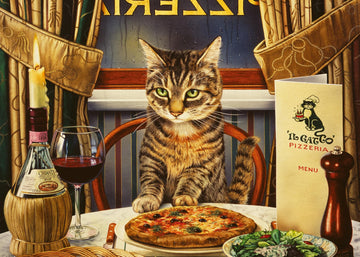 Ravensburger Dinner For One 300 Piece Large Format Jigsaw Puzzle - Fun & Engaging Toy For Adults | Unique Piece Design | Fsc Certified Materials Option