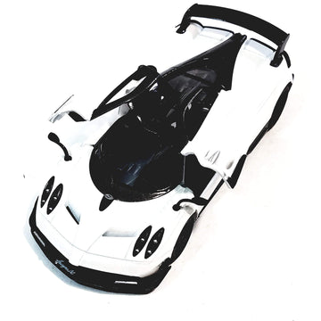 Kinsmart 2016 Pagani Huayra White 5' 1:38 Scale Die Cast Metal Model Toy Car W/Pullback Action