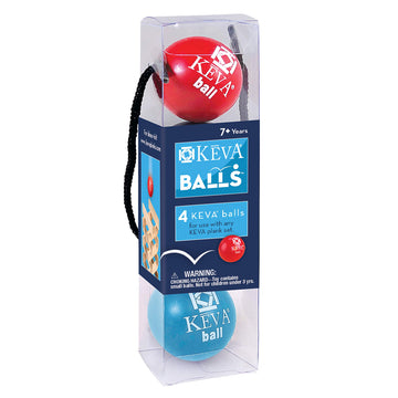 MindWare KEVA Contraptions 4-Pack Light Weight Balls Refill