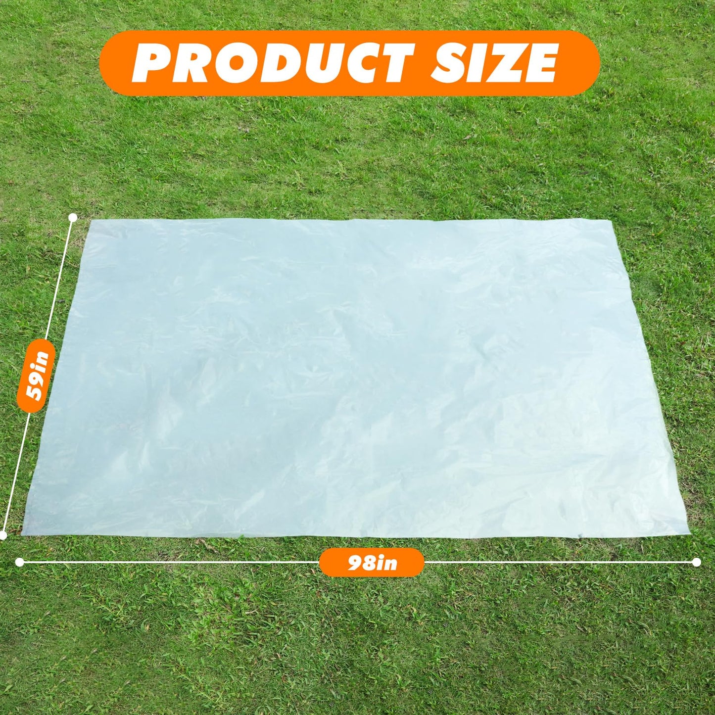 AGUZXTM 98.4 x 59 Inches Large Balloon Storage Bags, 10PACK Clear Plastic Balloon Transport Bags with Drawstring Closure